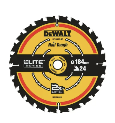 PIŁA TARCZOWA EXTREME do cięcia drewna 184x20x1,66mm 24 zęby DeWalt