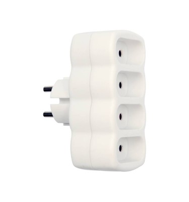 Rozgałęźnik 4 gniazda płaskie 72402 Vorel