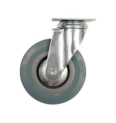 Kółko skrętne z szarą gumą 125mm 87364 Vorel