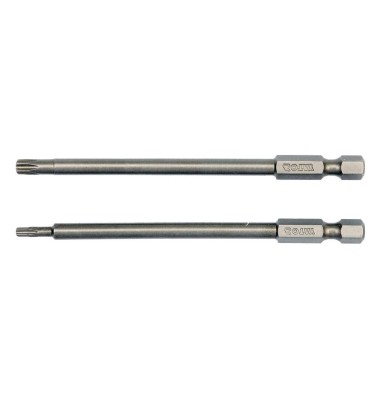 Końcówki wkrętakowe 1/4, 2 szt - torx security: t10x100mm  t25x100mm BITY YATO