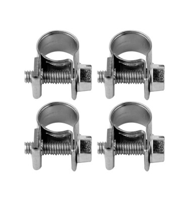 Obejma, opaska śrubowa, zaciskowa ocynkowana W1 mini 8-10mm, 4szt.