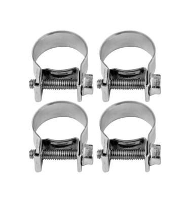 Obejma, opaska śrubowa, zaciskowa ocynkowana W1 mini 16-18mm, 4szt.