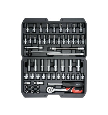 ZESTAW NARZĘDZIOWY KLUCZE NASADOWE 56 el 1/4 Yato