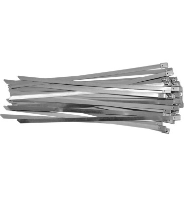 OPASKI ZACISKOWE ZE STALI NIERDZEWNEJ 8.0X300MM 50SZT.