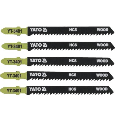 Brzeszczot do wyrzynarki typ t, 10 tpi, do drewna, 5 szt YT-3401 YATO