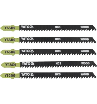 Brzeszczot do wyrzynarki typ t, 8 tpi, do drewna, 5 szt YT-3409 YATO