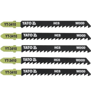 Brzeszczot do wyrzynarki typ t, 6 tpi, do drewna, 5 szt YT-3410 YATO