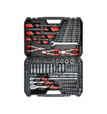 Zestaw narzędziowy 1/4, 3/8, 1/2 kpl 129 szt YT-38881 YATO