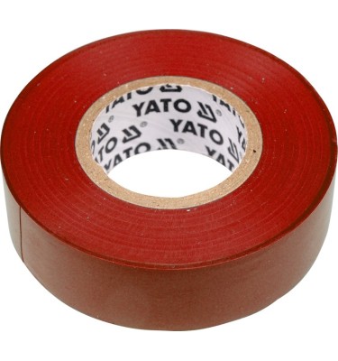 Taśma elektroizolacyjna 19mmx20mx0,13mm, czerwona YT-8166 YATO