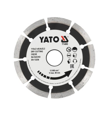 Tarcza diamentowa, segmentowa 115 mm YATO