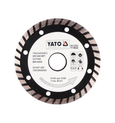 Tarcza diamentowa, segment turbo 115 mm YT-6022 YATO