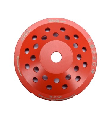 TARCZA SZLIFIERSKA DIAMENTOWA 180MM M14 DO SZLIFOWANIA BETONU I Yato YT-60323