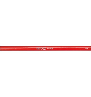 Ołówek stolarski, czerwony hb, 144 szt. ołówki YATO
