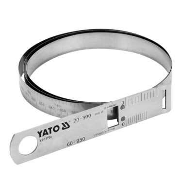 STALOWA TAŚMA DO POMIARU ŚREDNICY I OBWODU 60-950/0,1 MM NIERDZEWNA YT-71700 YATO
