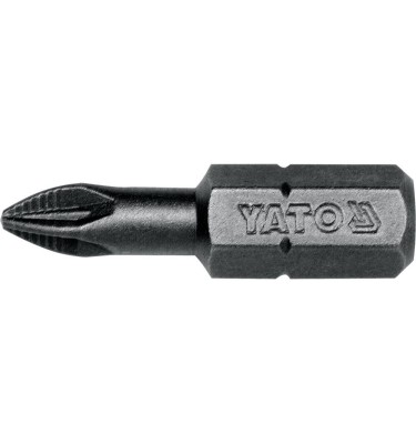 Końcówki wkrętakowe 1/4x25 mm, pz1, 50 szt YT-7810 YATO