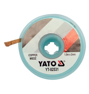 Taśma rozlutownicza plecionka miedziana 2.0mm x 1,5m