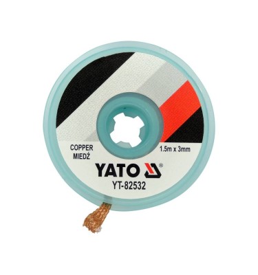 Taśma rozlutownicza plecionka miedziana 3.0mm x 1,5m