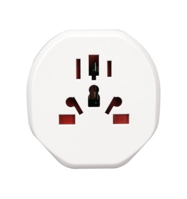 ADAPTER PODRÓŻNY Z UNIWERSALNYM GNIAZDEM I EUROPEJSKĄ WTYCZKĄ, ŚWIAT - EUROPA