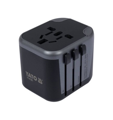 UNIWERSALNY ADAPTER PODRÓŻNY DO PONAD 150 KRAJÓW Z ŁADOWARKĄ 2 X USB 5V/2,4A