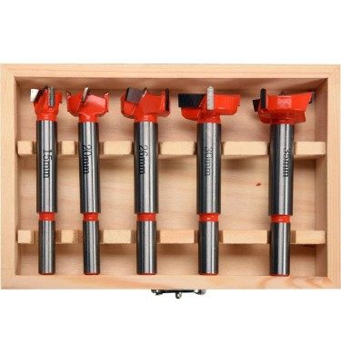 WIERTŁA DO DREWNA POD ZAWIASY 15-35MM 5szt. Yato