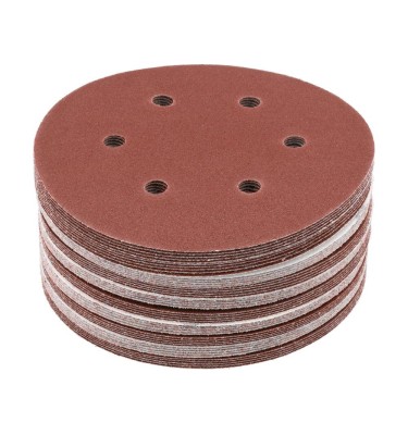 KRĄŻEK ŚCIERNY NA RZEP 6 OT P80 150MM 50SZT