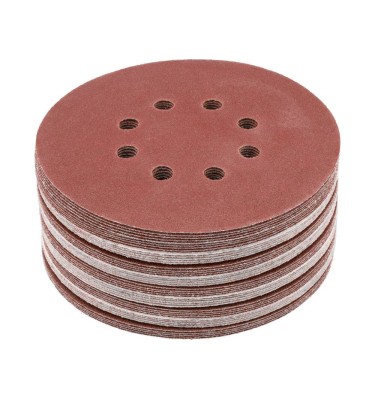 KRĄŻEK ŚCIERNY NA RZEP 8 OT P80 150MM 50SZT