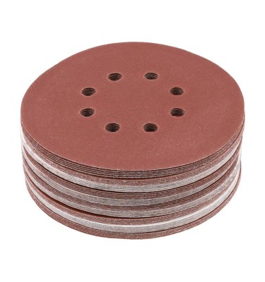 KRĄŻEK ŚCIERNY NA RZEP 8 OT P150 150MM 50SZT