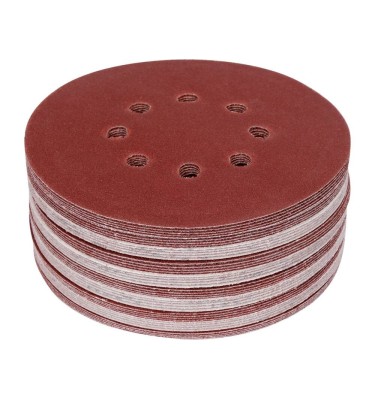 KRĄŻEK ŚCIERNY NA RZEP 8 OT P120 150MM 50SZT