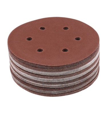 KRĄŻEK ŚCIERNY NA RZEP 6 OT P150 150MM 50SZT