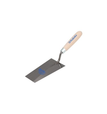 Kielnia do kamienia trapezowa stalowa spawana, 80x145x55mm uchwyt drewniany Kubala 1011