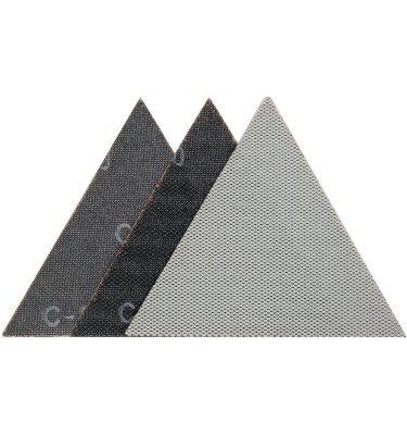 SIATKA ŚCIERNA TRÓJKĄTNA Z RZEPEM 28cm P180 3 SZT.