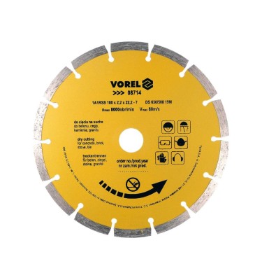 Tarcza diamentowa 180 mm segmentowa 08714 Vorel
