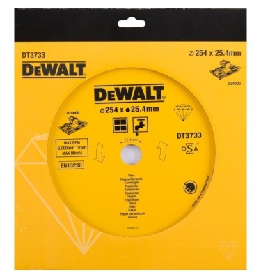 Tarcza do płytek ceramicznych 250 mm DT3733 DeWalt