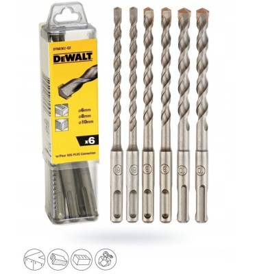 Zestaw wierteł do betonu SDS+ 6szt. DT60302 DeWalt