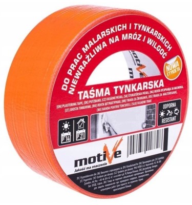 Taśma tynkarska 48mmx50m pomarańczowa / inter-s