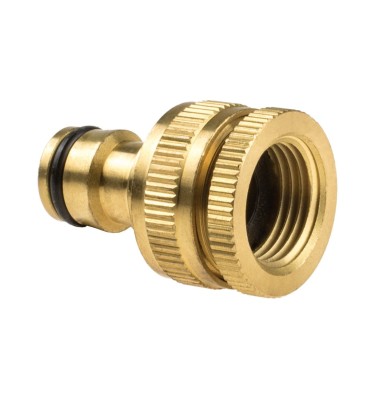 Przyłącze uniwersalne z gwintem wewnętrznym 1/2" - 3/4" BRASS