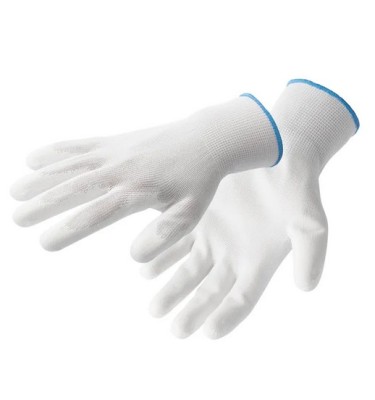Rękawice ochronne powlekane poliuretanem białe 7 NAGOLD