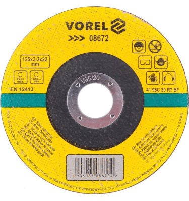 Tarcza do cięcia kamienia 125x3,2x22 08672 Vorel