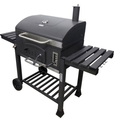 GRILL OGRODOWY DELUXE POPIELNIK POKRYWA DUŻY RUSZT