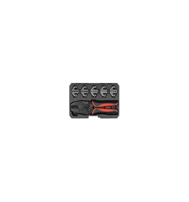 SZCZYPCE ZESTAW DO ZACISKANIA KONEKTORÓW 5 MATRYC