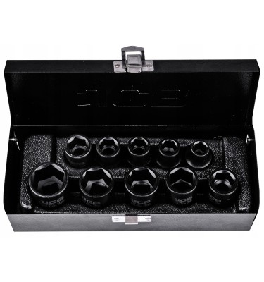 Zestaw nasadek udarowych 1/2" 10el. (6-kątnych) (10-24mm)