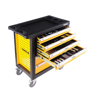 SZAFKA SERWISOWA ZE 177 NARZĘDZIAMI, 6 SZUFLAD 58540 Vorel