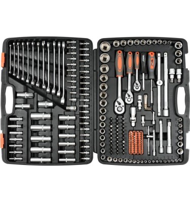 ZESTAW NARZĘDZIOWY 1/2 216cz. XXL grzechotki, bity, nasadki Sthor