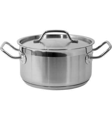 GARNEK NISKI Z POKRYWKĄ ZE STALI NIERDZEWNEJ 20x10,5CM 3,3L YG-00040 YATO