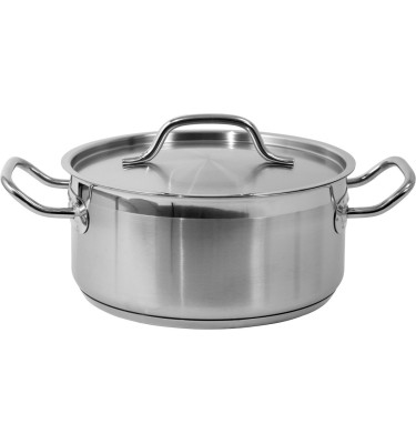 GARNEK NISKI Z POKRYWKĄ ZE STALI NIERDZEWNEJ 24x11CM 5L YG-00041 YATO