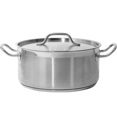 GARNEK NISKI Z POKRYWKĄ ZE STALI NIERDZEWNEJ 28x13CM 8L YG-00042 YATO