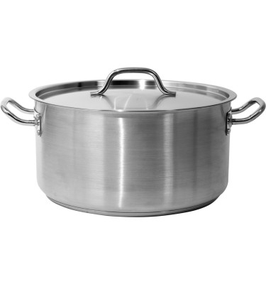 GARNEK NISKI Z POKRYWKĄ ZE STALI NIERDZEWNEJ 36x18CM 18,3L YG-00044 YATO