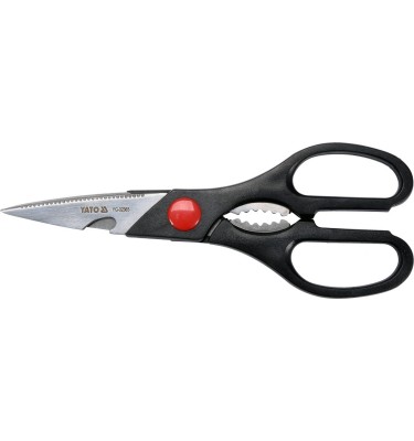 NOŻYCZKI KUCHENNE Z OTWIERACZEM I DZIADKIEM DO ORZECHÓW YG-02365 YATO