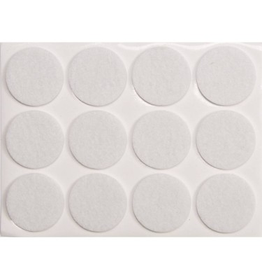 Podkładki filcowe 28 mm białe 74833 Vorel