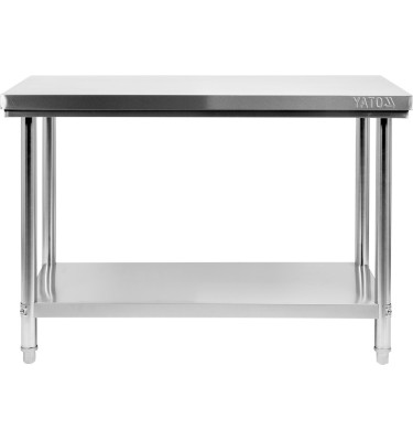 STÓŁ CENTRALNY SKŁADANY Z PÓŁKĄ 1200×700×H850MM YATO